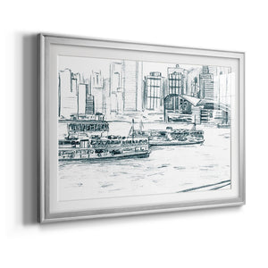 Ferryboats I - Modern Framed Art Print