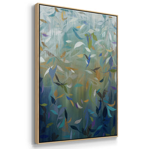 Falling Leaves - Framed Premium Gallery Wrapped Canvas L Frame - Ready to Hang