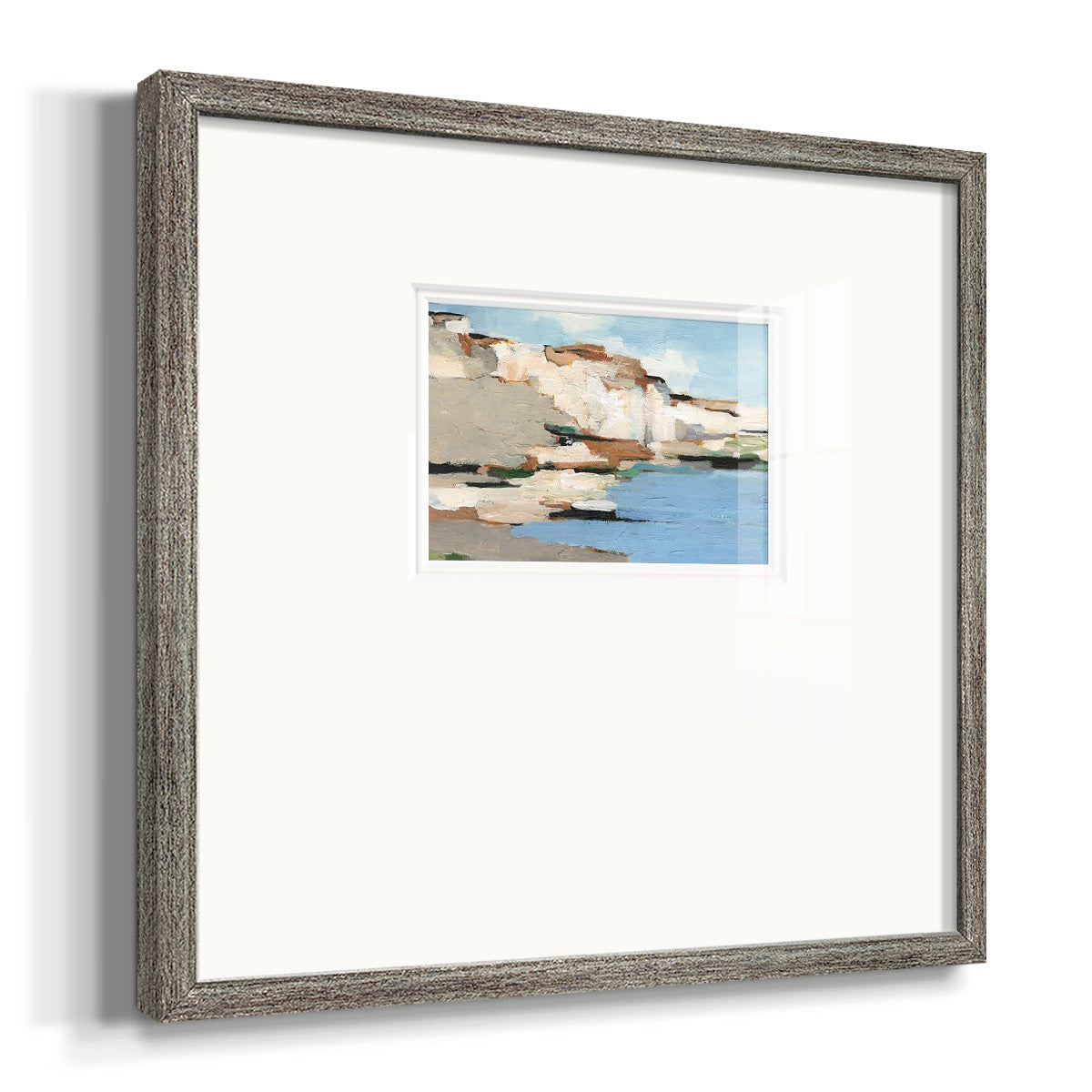 White Rock Cliffs I Premium Framed Print Double Matboard
