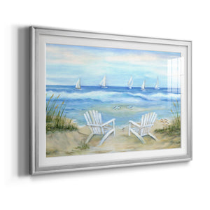 Seaside Escape - Modern Framed Art Print
