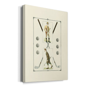 Golfers: H. Hutchinson & John Ball - Canvas Art Print