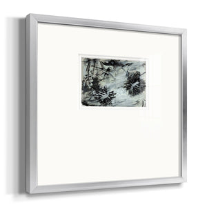 Black & White Chinois I Premium Framed Print Double Matboard
