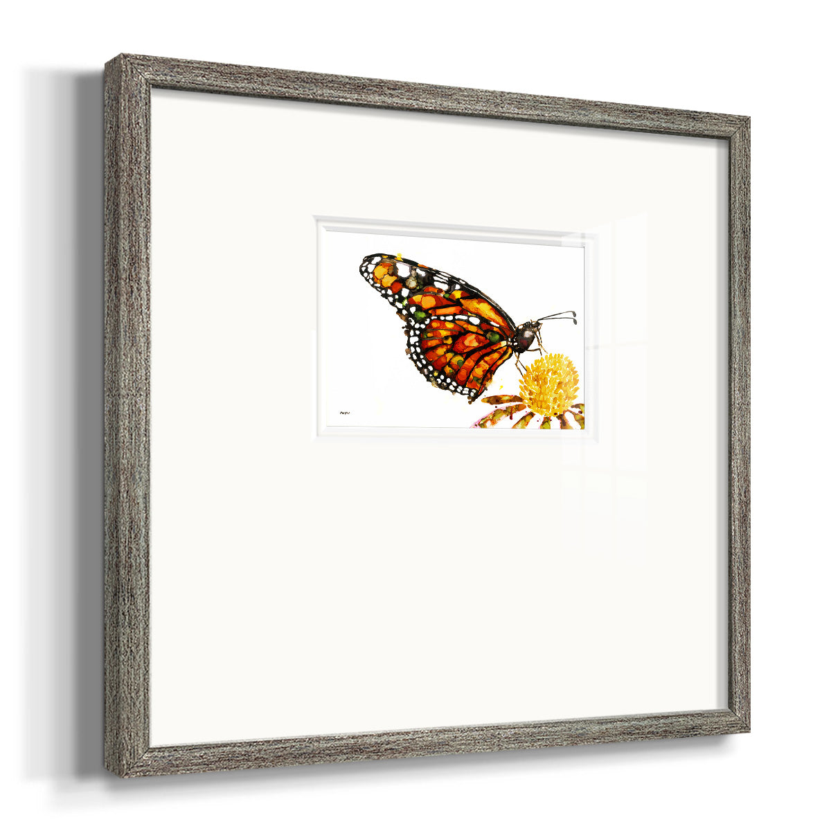 Wings I- Premium Framed Print Double Matboard