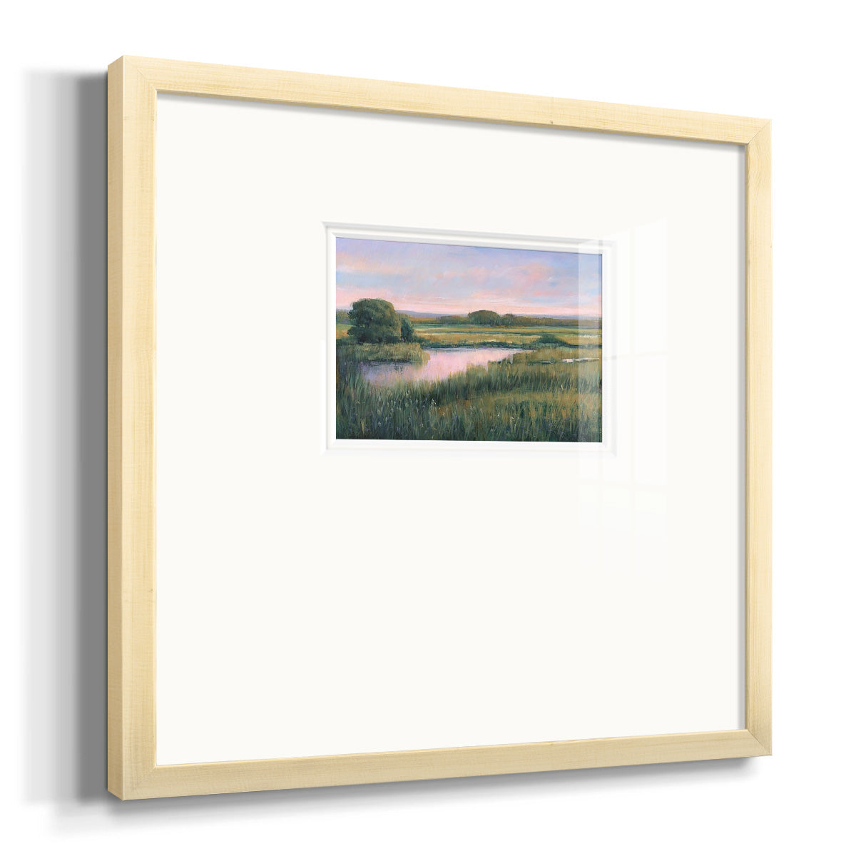 Spring Marsh I Premium Framed Print Double Matboard