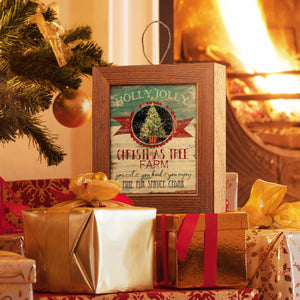 Vintage Ad Christmas Tree Farm, Handmade Ornament