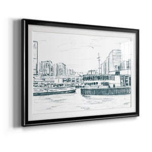 Ferryboats III - Modern Framed Art Print