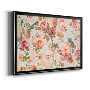 Bluebirds and Blossoms Premium Classic Framed Canvas - Ready to Hang