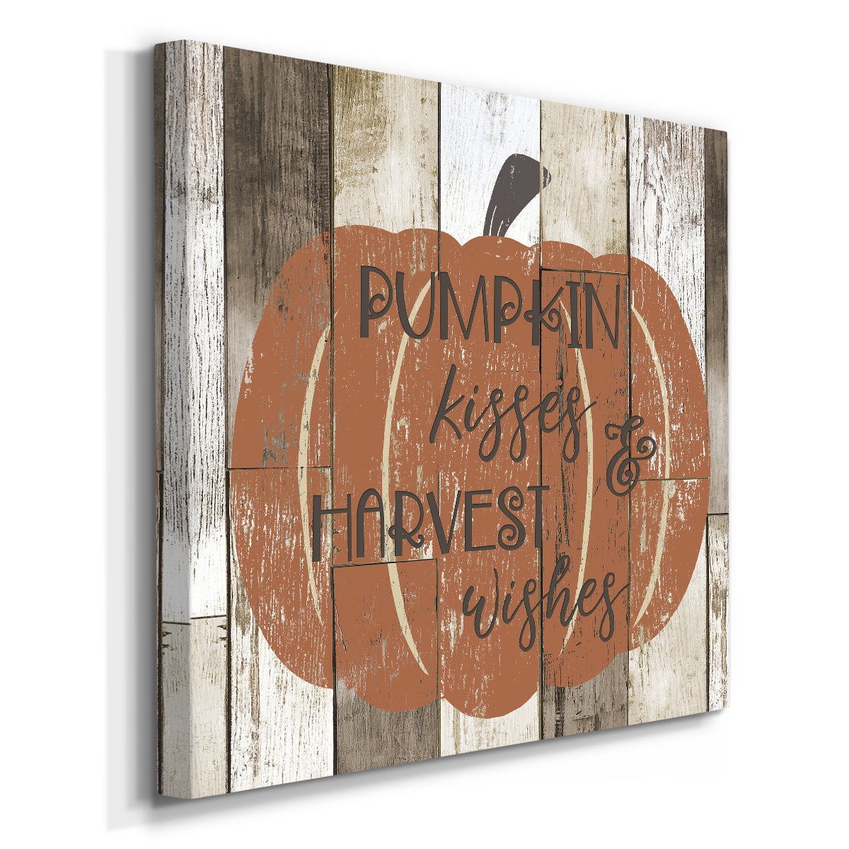 Pumpkin Kisses - Canvas Art Print
