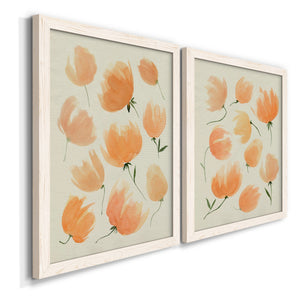Fallen Flowers I - Premium Framed Canvas 2 Piece Set - Ready to Hang