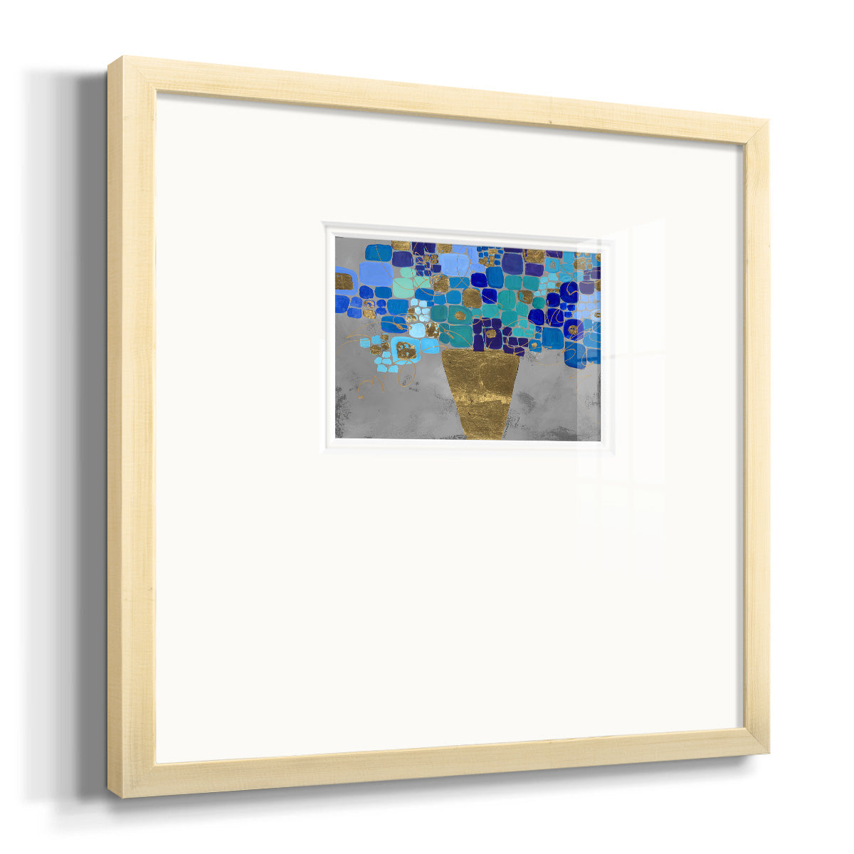 Blue Love- Premium Framed Print Double Matboard