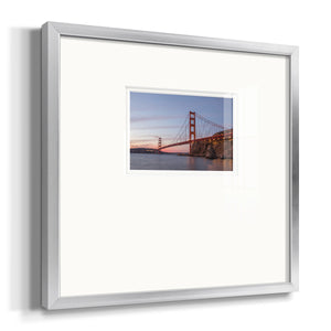 Golden Gate Span Premium Framed Print Double Matboard