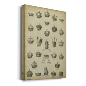 Heraldic Crowns & Coronets II Premium Gallery Wrapped Canvas - Ready to Hang
