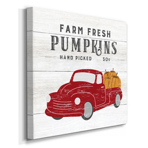 Farm Fresh Pumpkins -Premium Gallery Wrapped Canvas - Ready to Hang