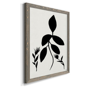 Silhouette Garden I - Premium Canvas Framed in Barnwood - Ready to Hang