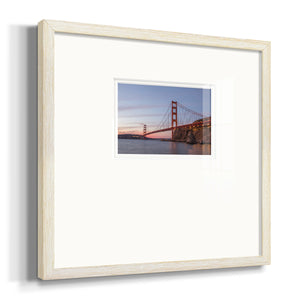 Golden Gate Span Premium Framed Print Double Matboard