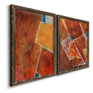 Primary Connection I - Barnwood Framed Canvas Set