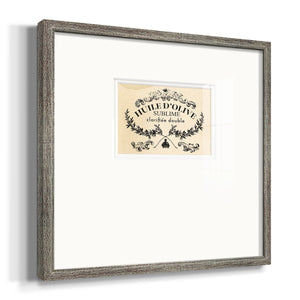 Antique French Label IV Premium Framed Print Double Matboard