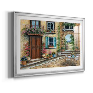 Tuscan Courtyard - Modern Framed Art Print