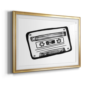 Cassette Sketch - Modern Framed Art Print