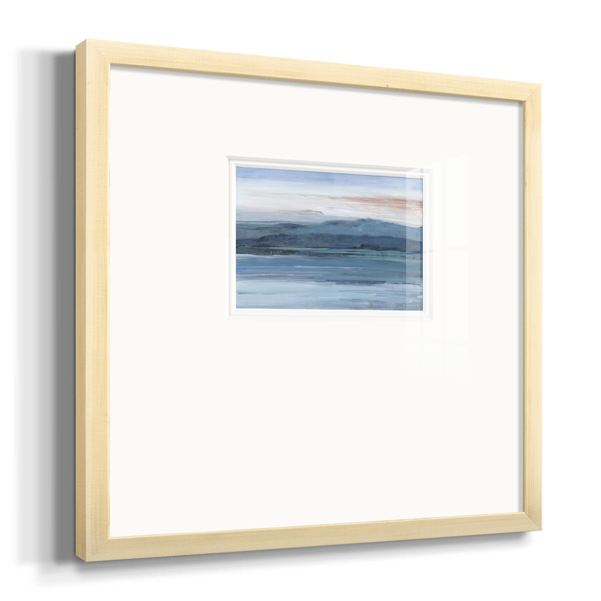 Across The Lake Premium Framed Print Double Matboard