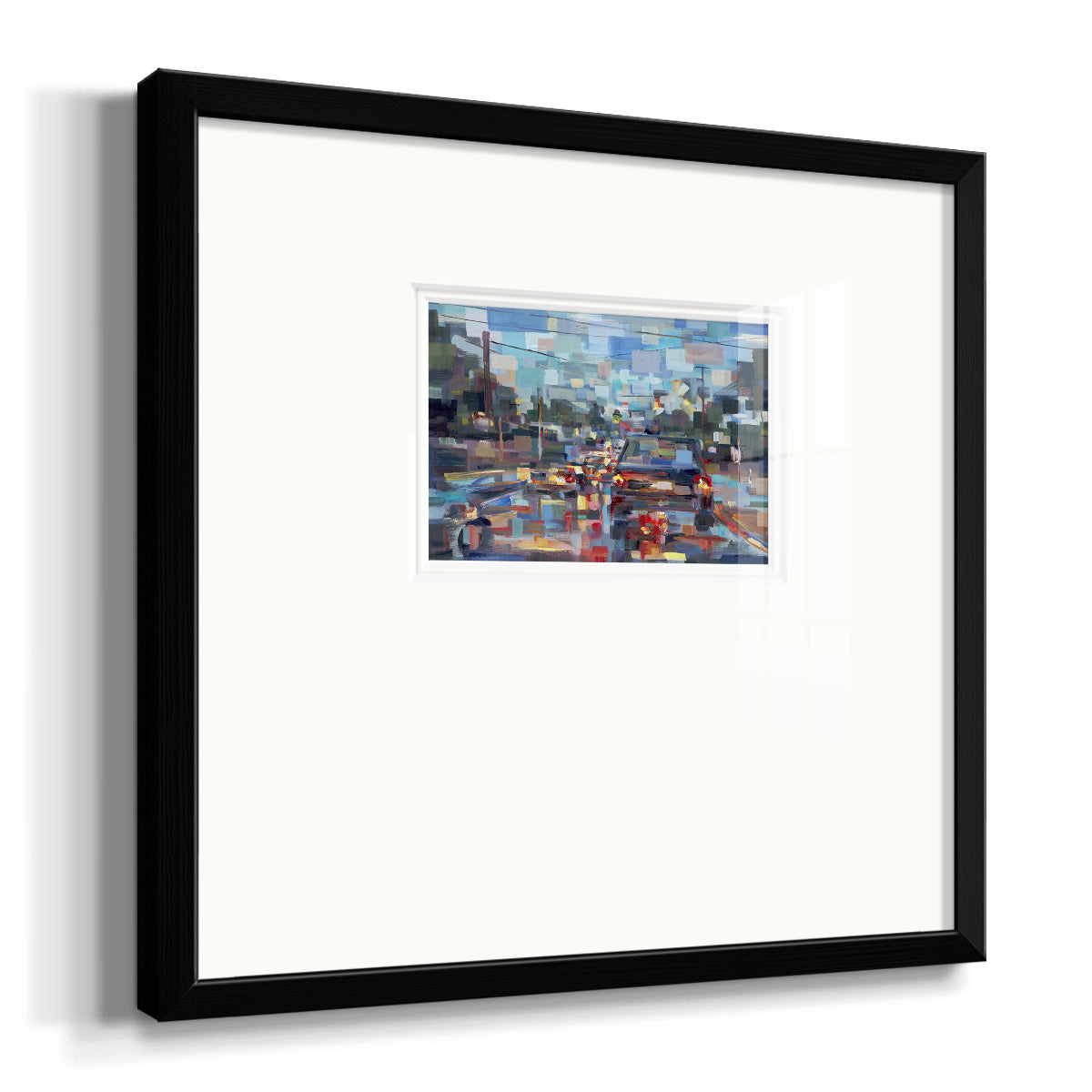 Red Traffic- Premium Framed Print Double Matboard