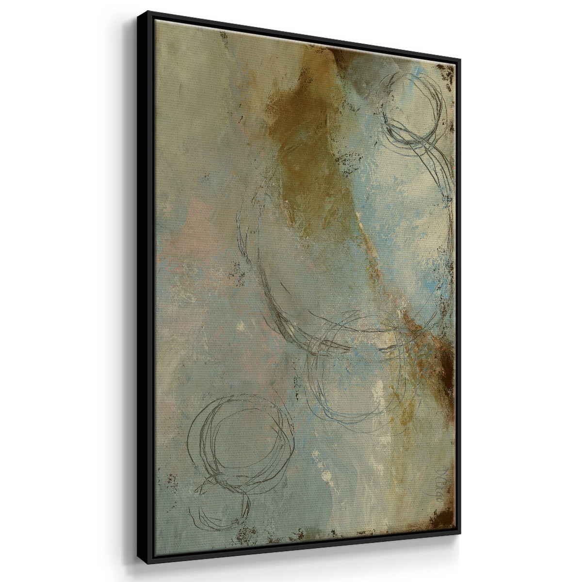 Zen Path I - Framed Premium Gallery Wrapped Canvas L Frame - Ready to Hang