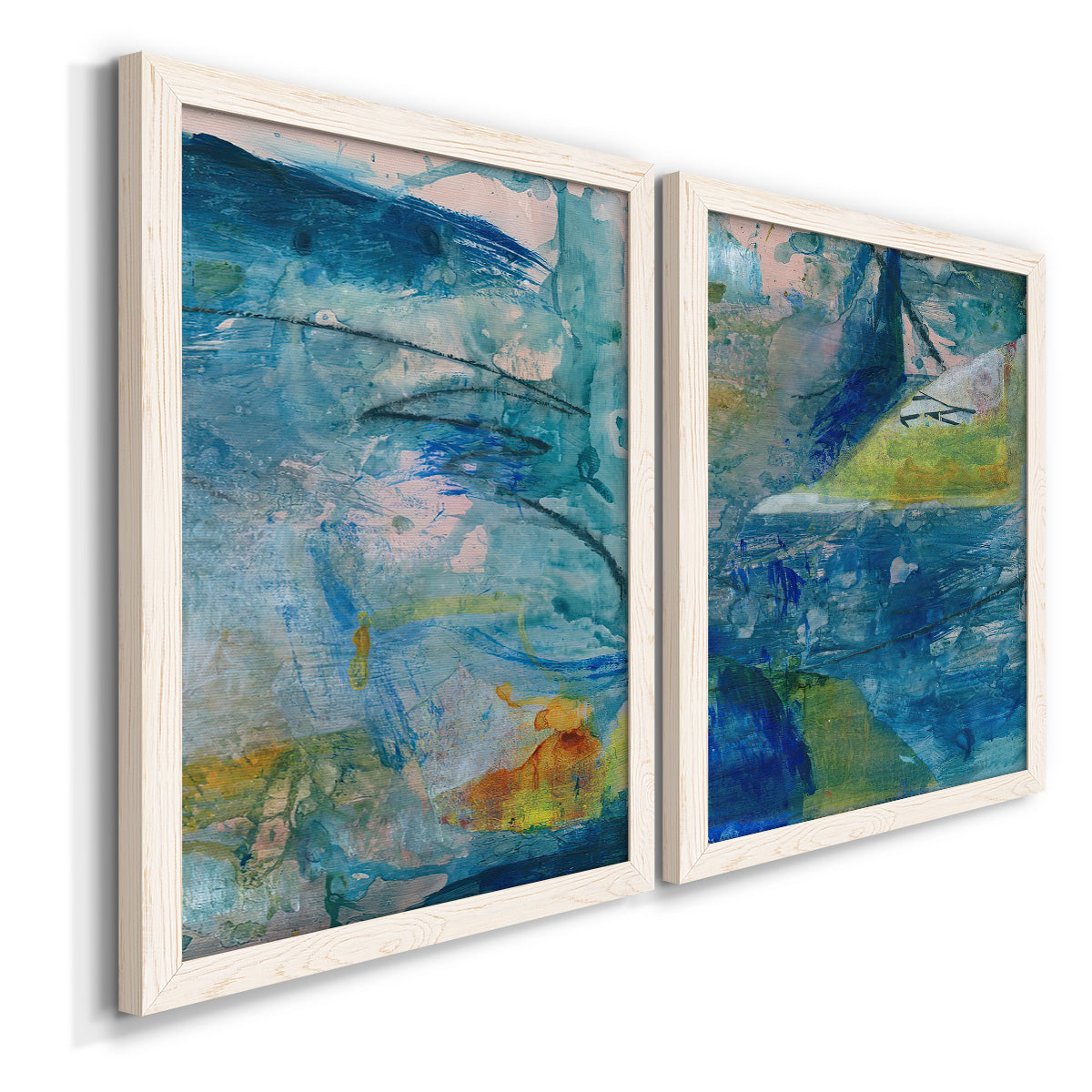 Spring Winds V - Premium Framed Canvas 2 Piece Set - Ready to Hang