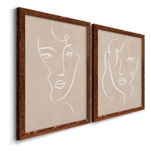 Curly Face I - Barnwood Framed Canvas Set