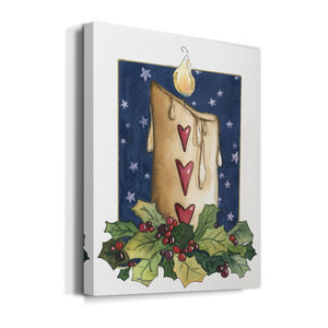 Christmas Candle Premium Gallery Wrapped Canvas - Ready to Hang