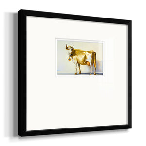 Gold Cow Premium Framed Print Double Matboard