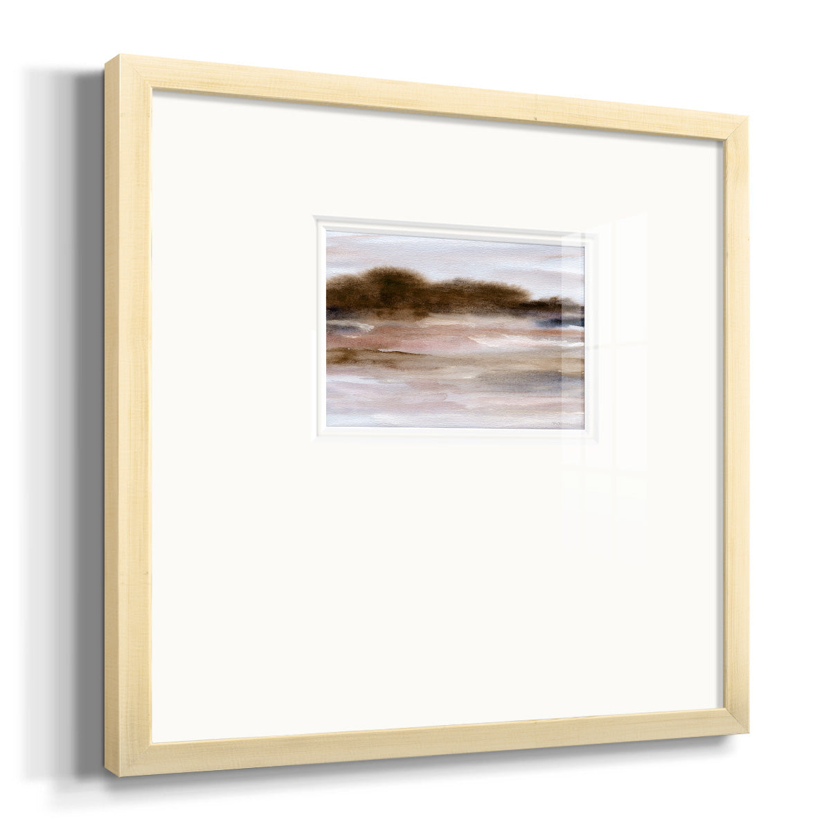 Autumnal Bay Premium Framed Print Double Matboard