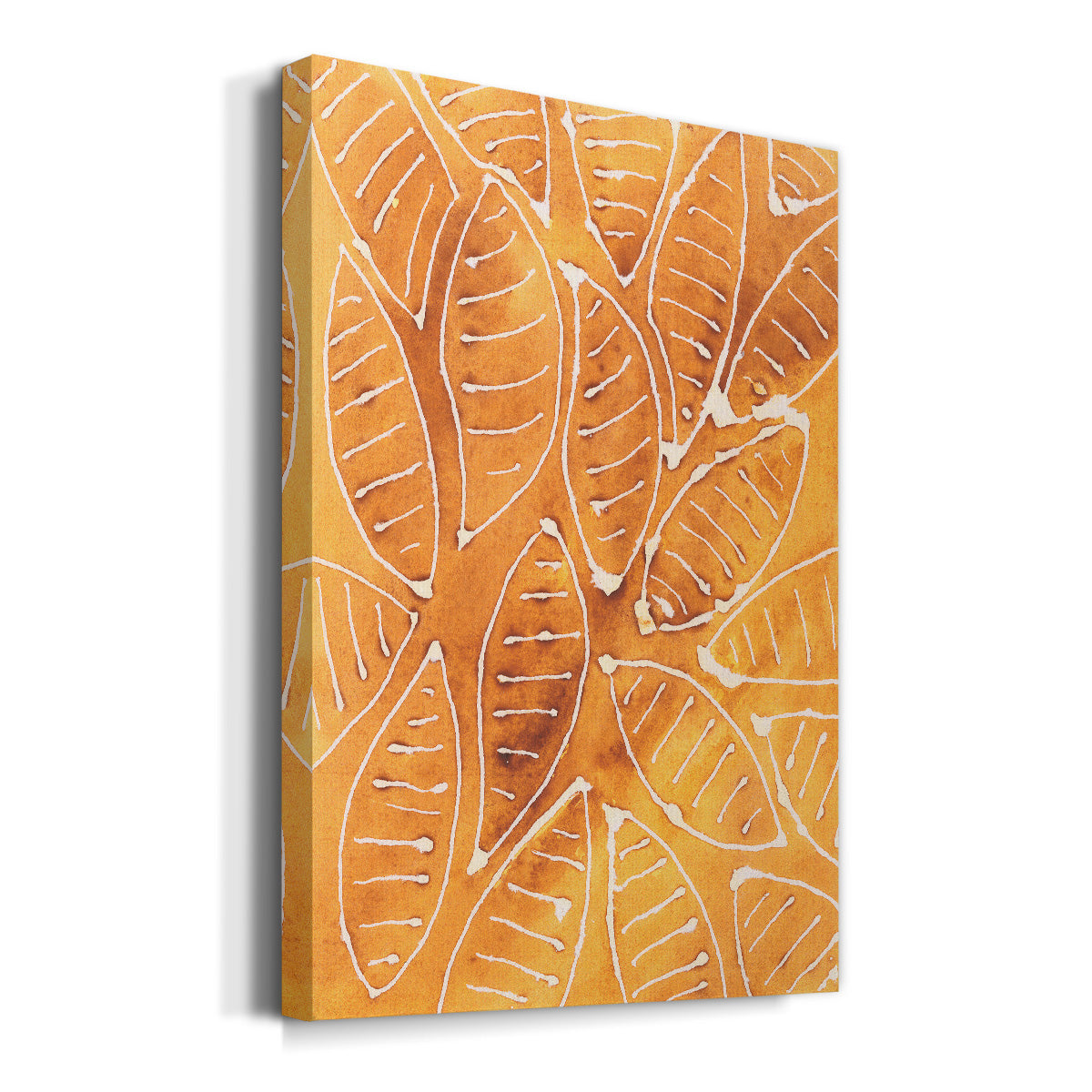 Stylized Leaf Shapes II Premium Gallery Wrapped Canvas - Ready to Hang