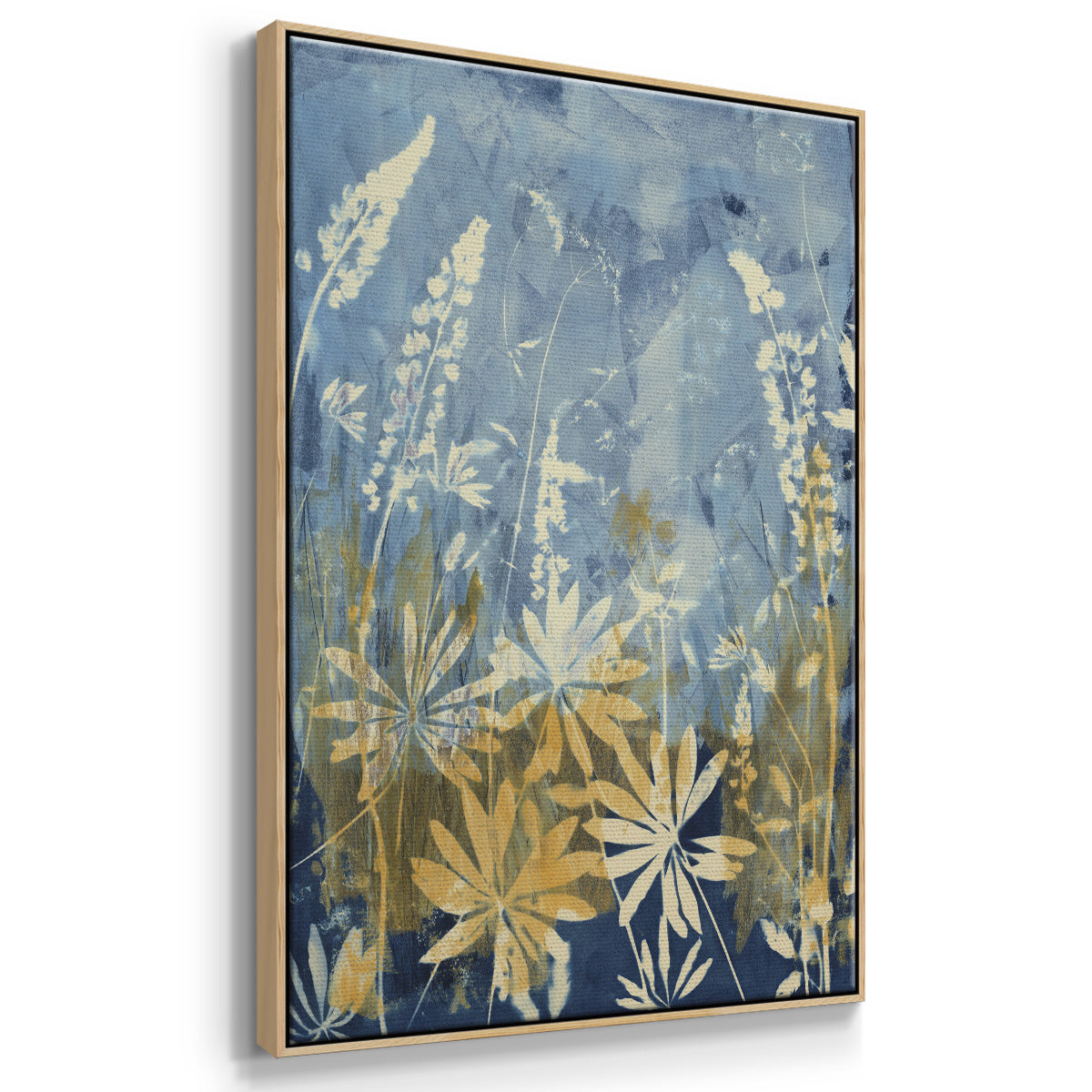 Wild Lupine - Framed Premium Gallery Wrapped Canvas L Frame - Ready to Hang