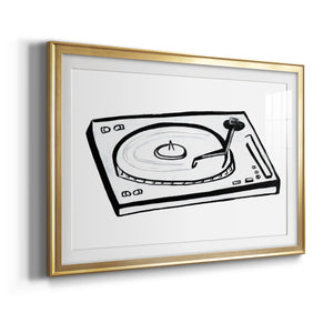 Vinyl Sketch - Modern Framed Art Print