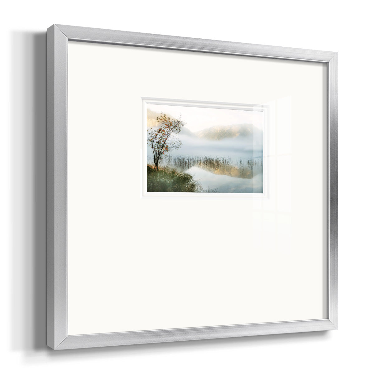 Golden Mirror of October Premium Framed Print Double Matboard