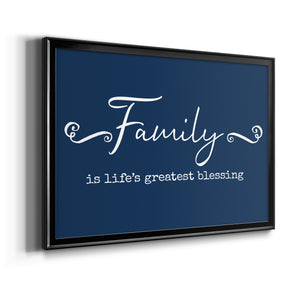 Family Greatest Blessing - Modern Framed Canvas Print