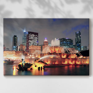 Buckingham Fountain VII - Gallery Wrapped Canvas