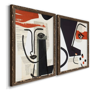 Faces of A Century V - Barnwood Framed Canvas Set
