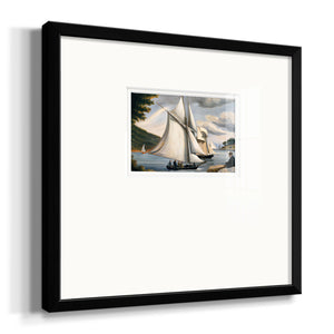 SaRiver Sail Premium Framed Print Double Matboard