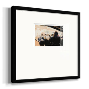 Late Night Queue Premium Framed Print Double Matboard