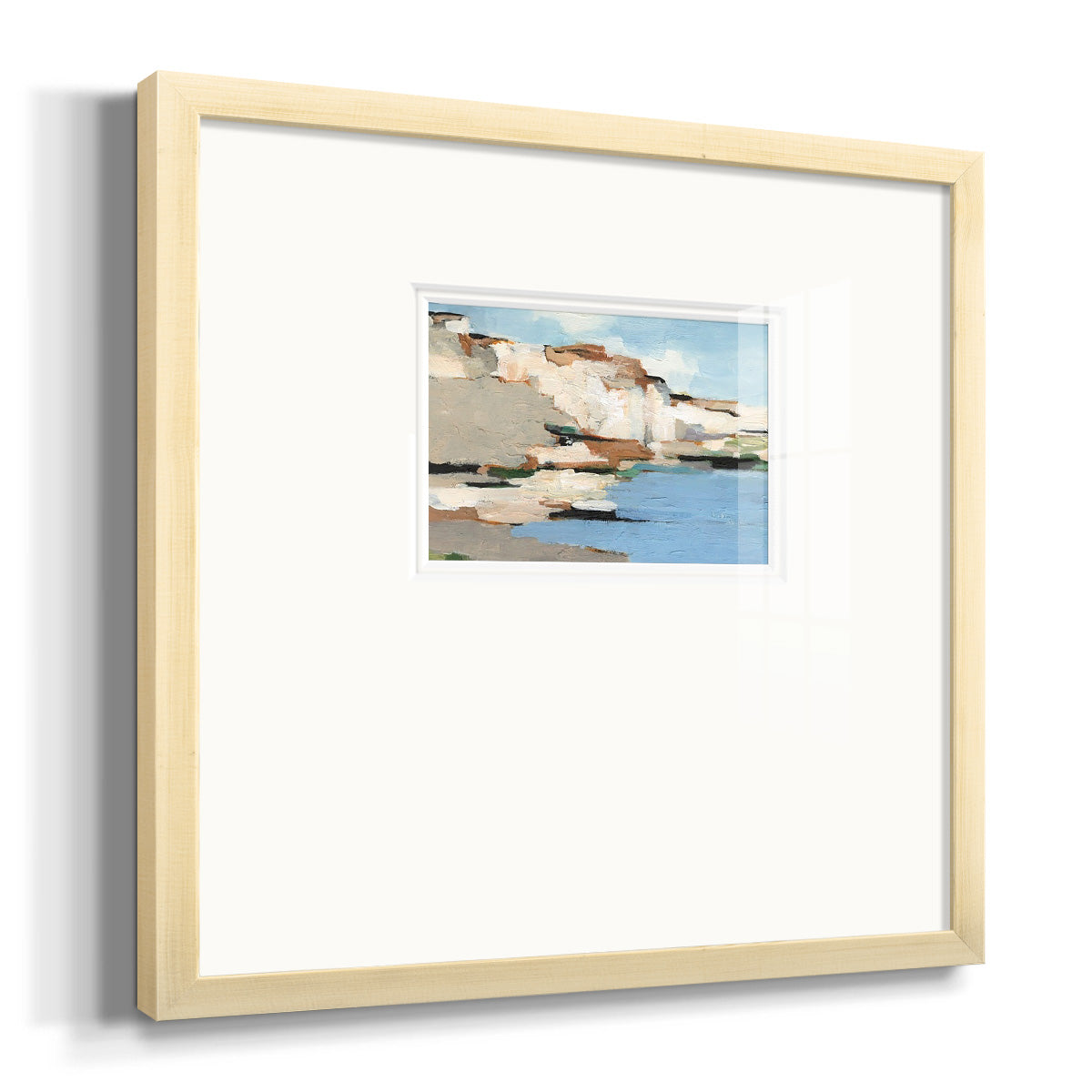 White Rock Cliffs I Premium Framed Print Double Matboard