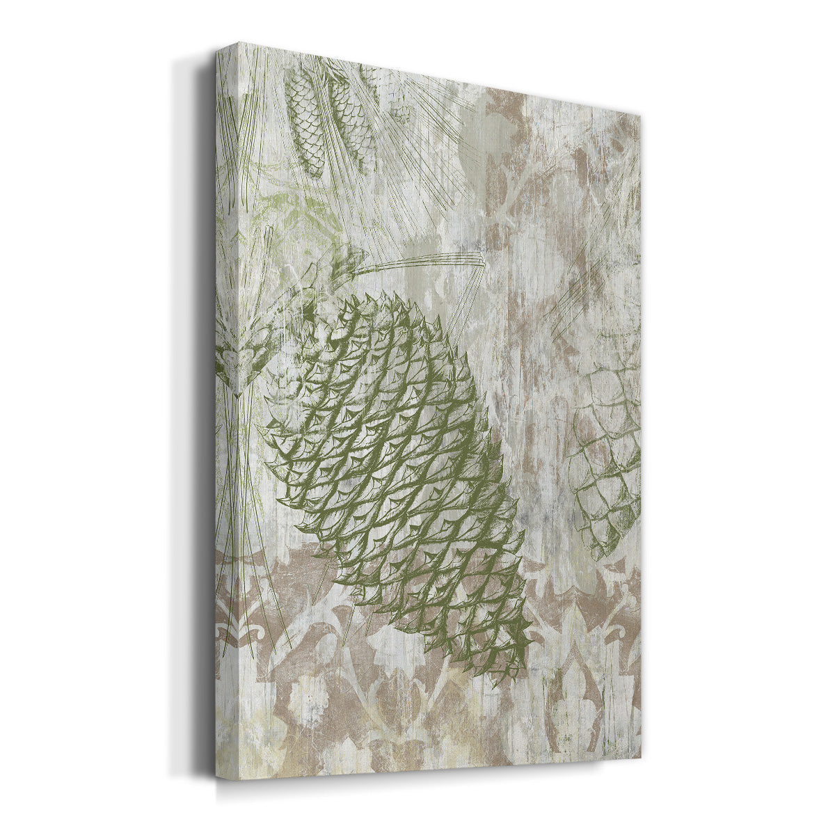 Pinecone Fresco I Premium Gallery Wrapped Canvas - Ready to Hang