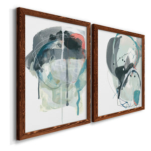 Stone Aperture III - Barnwood Framed Canvas Set