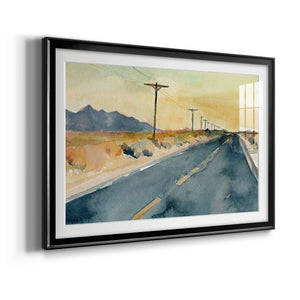 Deserted Highway II - Modern Framed Art Print