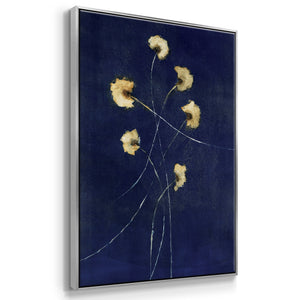 Indigo 1 - Framed Premium Gallery Wrapped Canvas L Frame - Ready to Hang