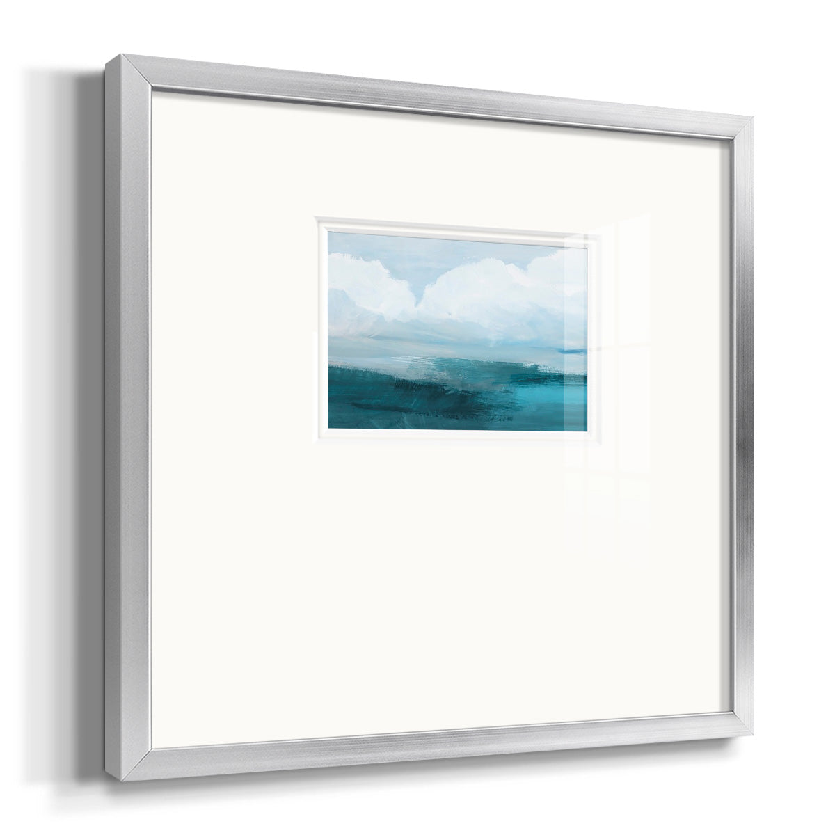 Azure Rising I Premium Framed Print Double Matboard