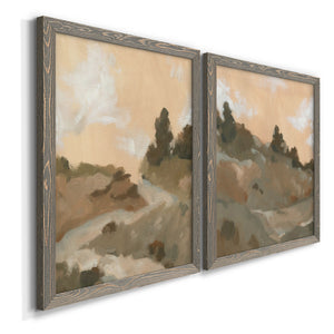 Hillside Walking Path I - Barnwood Framed Canvas Set