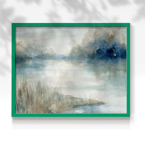 42053,watercolor,landscape,serene,reflection,river,dawn,mist,greenery,tranquility,calm,nature,peaceful,art,brushstrokes,sky,water,scenery,outdoor,riverbank,colors,light,softness,beauty,environment,subtle,composition,texture,stillness,horizon,morning,blue,shades,natural,creative,peacefulness,palette,tranquil,development,Re-stickable,Abstract