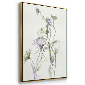 Late Summer Wildflowers II V30 - Framed Premium Gallery Wrapped Canvas L Frame - Ready to Hang