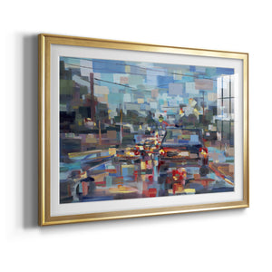 Red Traffic - Modern Framed Art Print